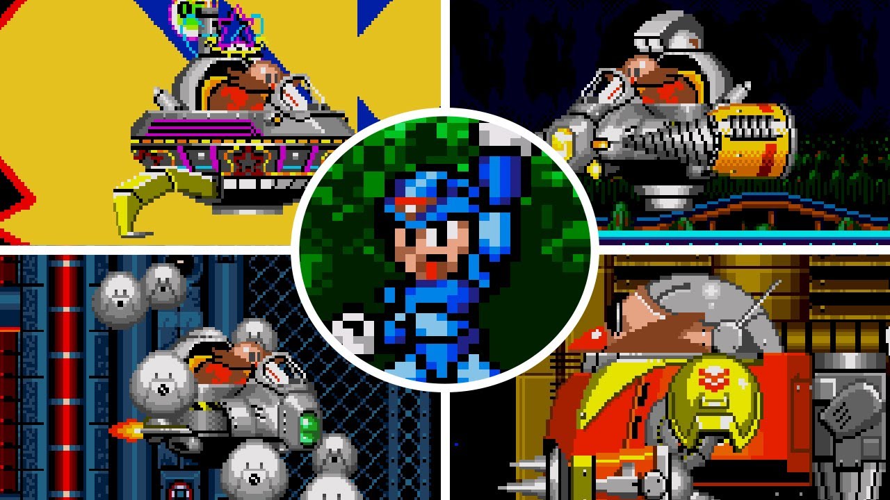 Megaman In Sonic The Hedgehog 2 - All Bosses & Ending