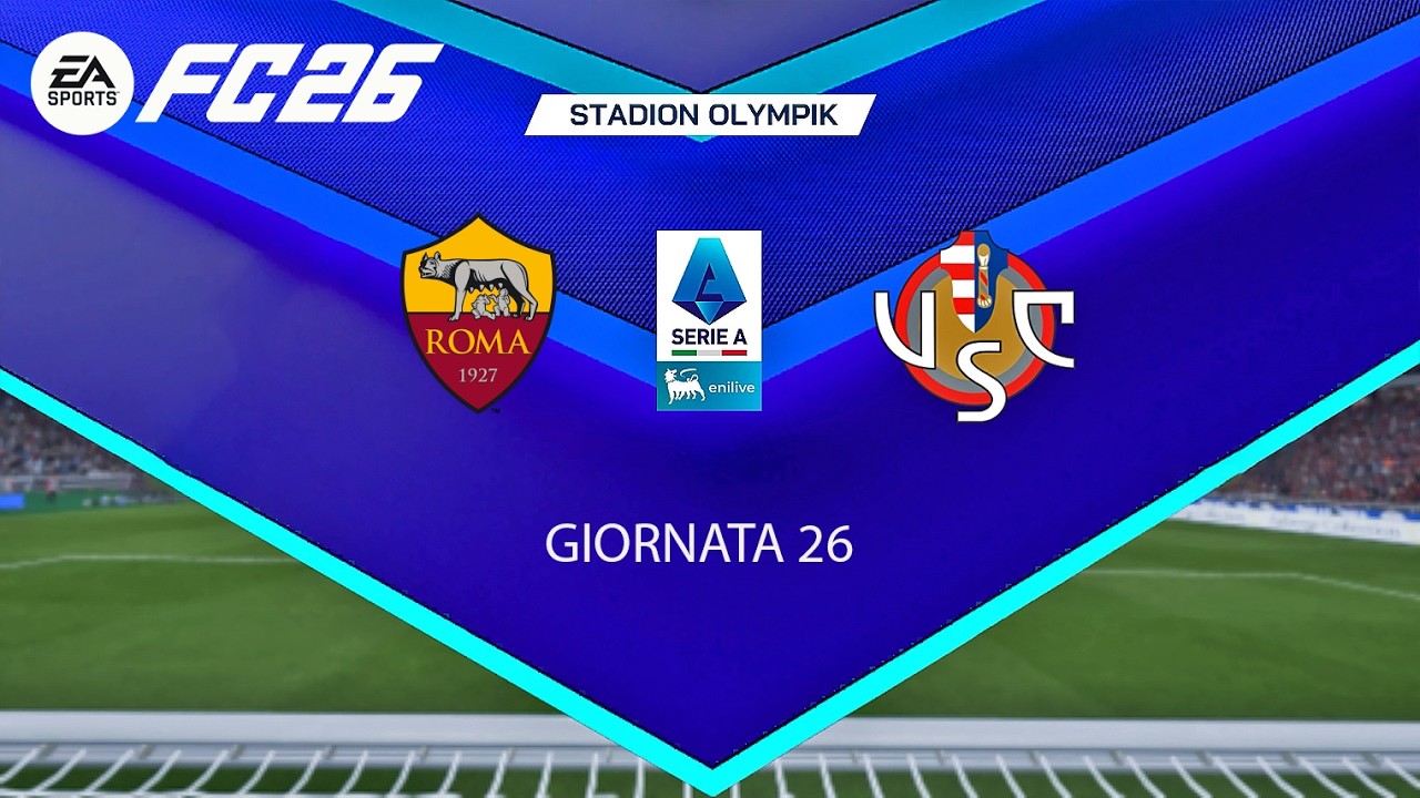 FC 26 - AS ROMA vs CREMONESE | Serie A 2025/26 Giornata 26 – Simulazione Match