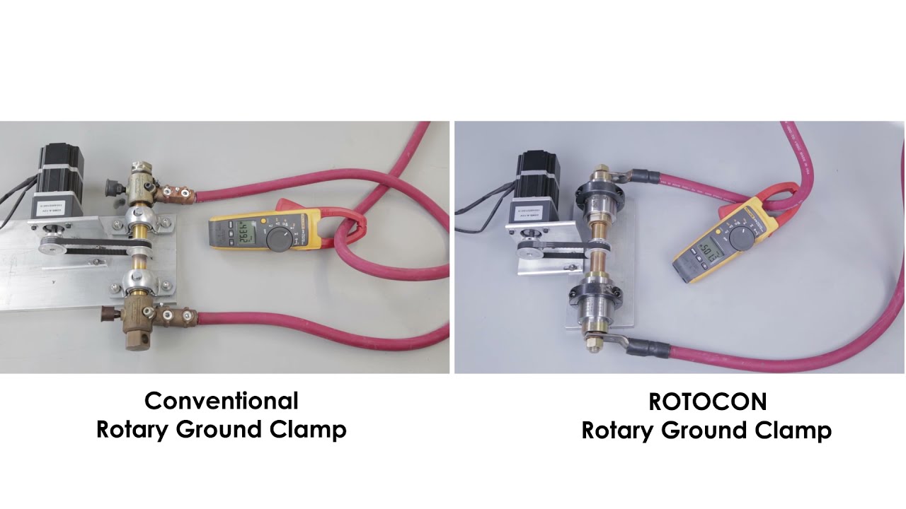 Rotary Ground / Welding Clamp Contact Resistance Demonstration &ndash; ROTOCON ERG Series