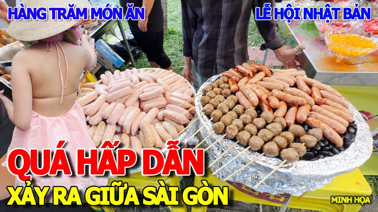 SỮNG SỜ SÀI GÒN ĂN CHƠI SAU TẾT - HÀNG TRĂM MÓN ĂN THƠM NGON HẤP DẪN BÀY LA LIỆT Ở LỄ HỘI NHẬT BẢN
