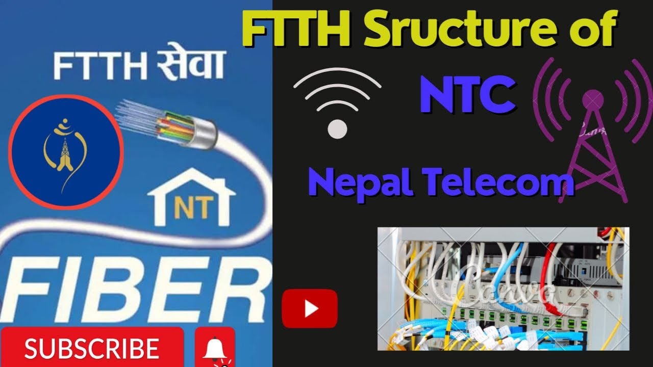 FTTH structure of Nepal Telecom // NTC // FTTH