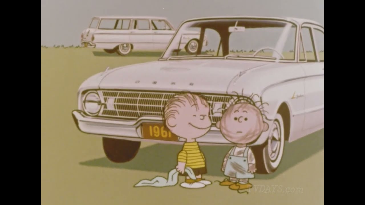 Ford Cars 1961 with Charlie Brown & his friends