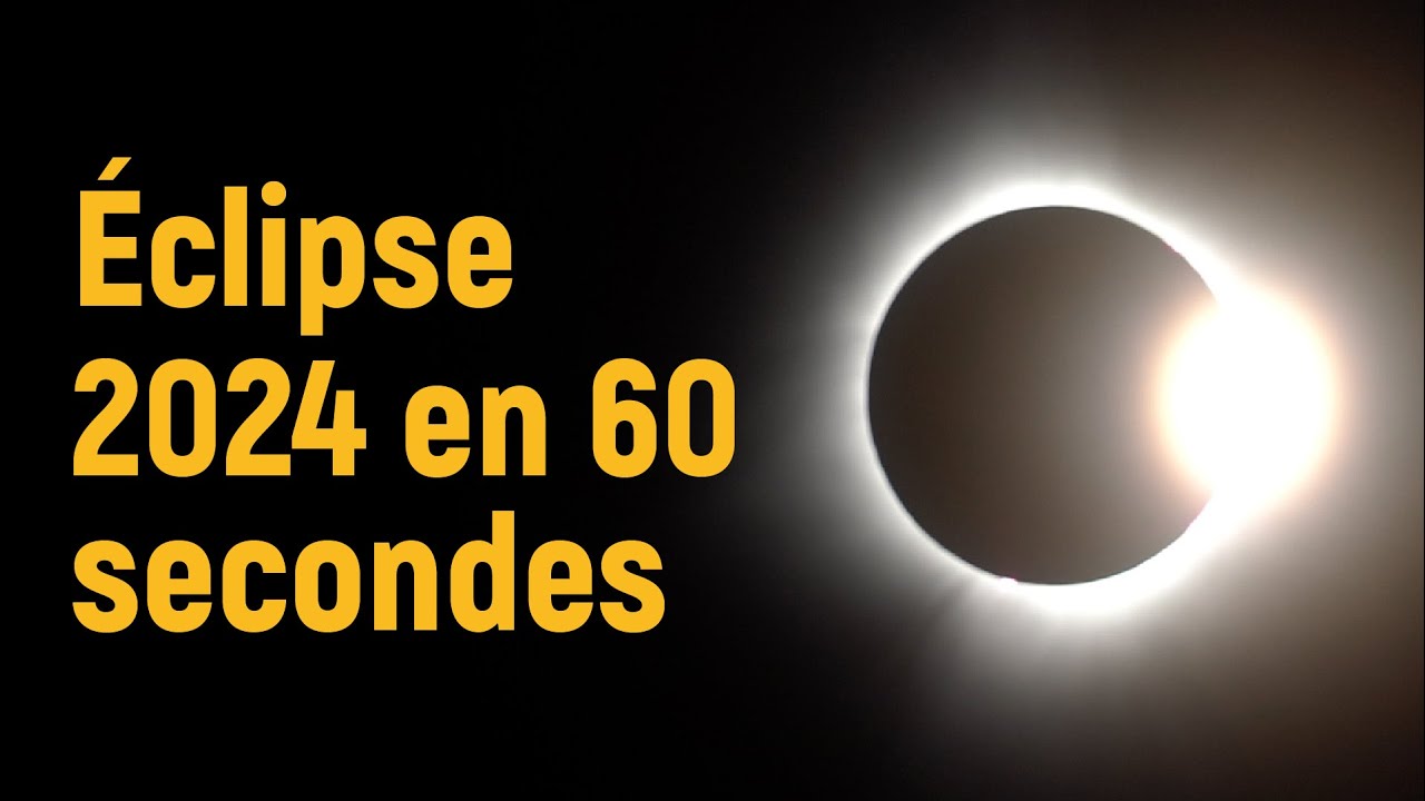 Vidéo en accéléré de l’éclipse solaire totale de 2024 depuis le centre spatial John H. Chapman