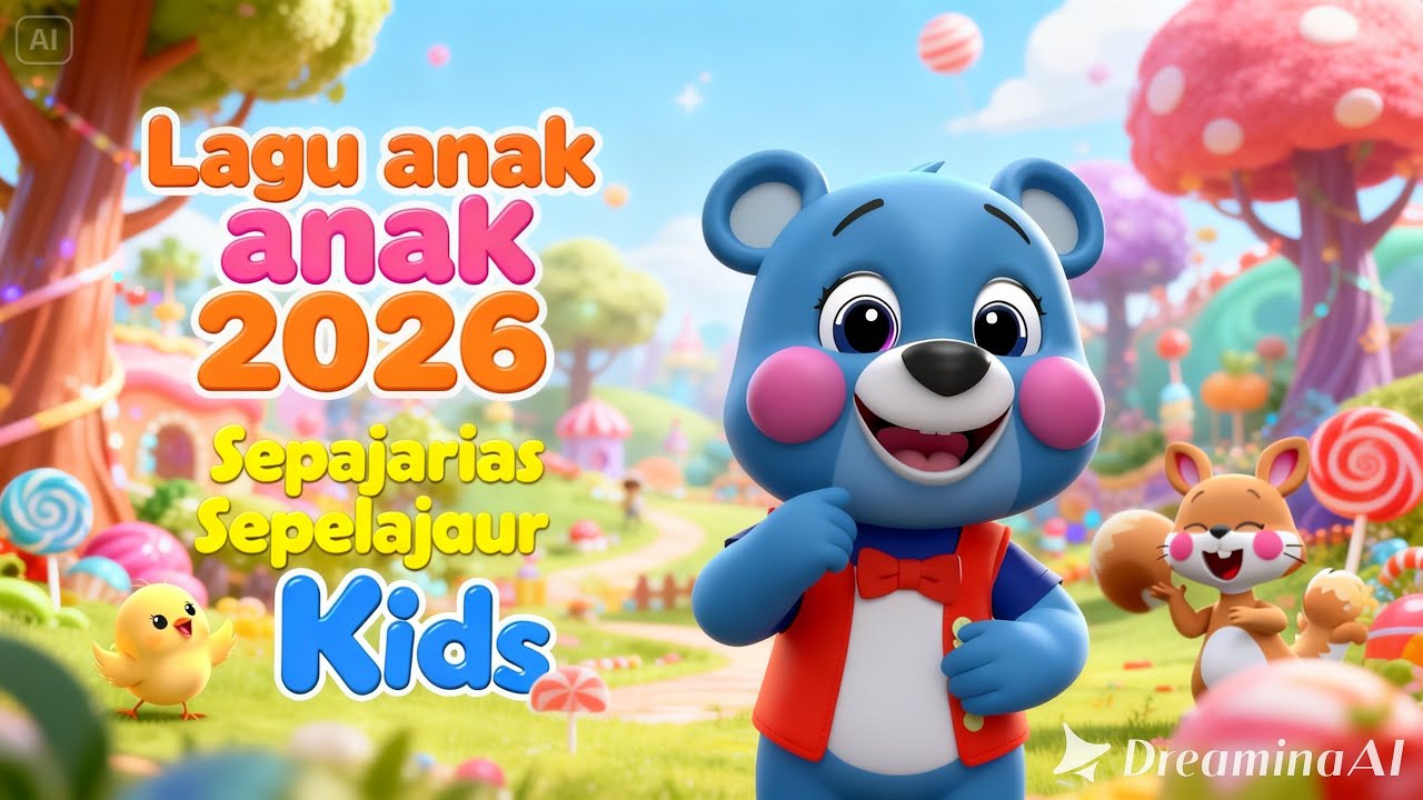 Kring Kring bunyi speda  🐸🎶 | Animasi 3D Lagu Anak Lucu & Edukatif | Beruang Biru