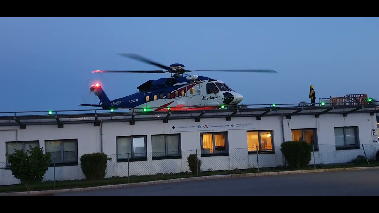 Bristow Sikorsky s92A takeoff LN-ONM