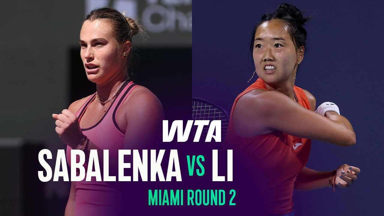 Aryna Sabalenka vs. Ann Li | 2026 Miami Open Round 2 | WTA Match Highlights