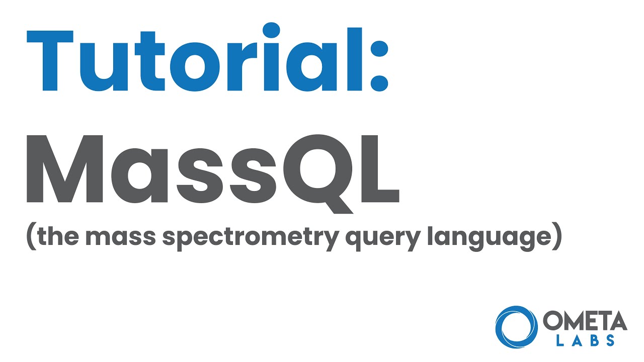 MassQL Tutorial: How to Query Mass Spectrometry Data