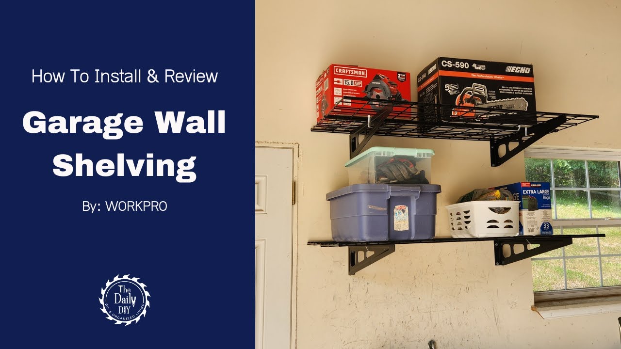 How To Install Heavy Duty Garage Shelves
