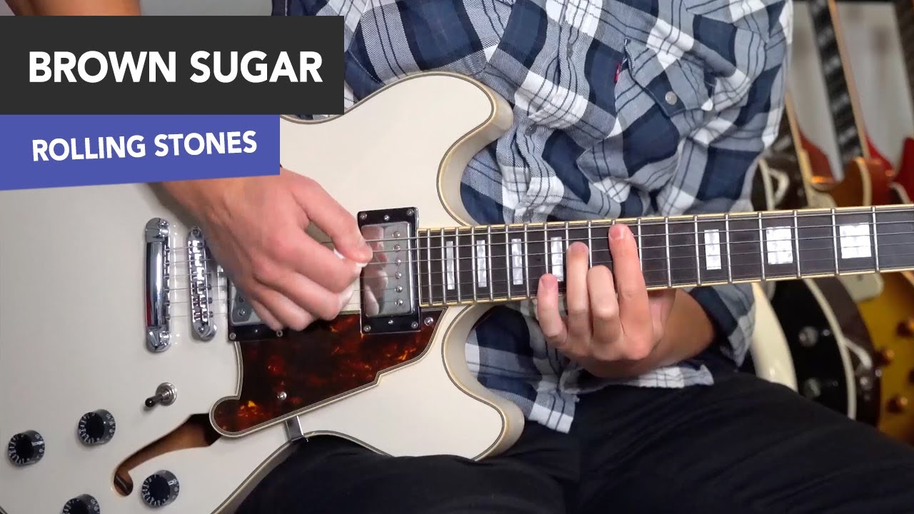 Brown Sugar Guitar Lesson Tutorial - Rolling Stones Open G Tuning