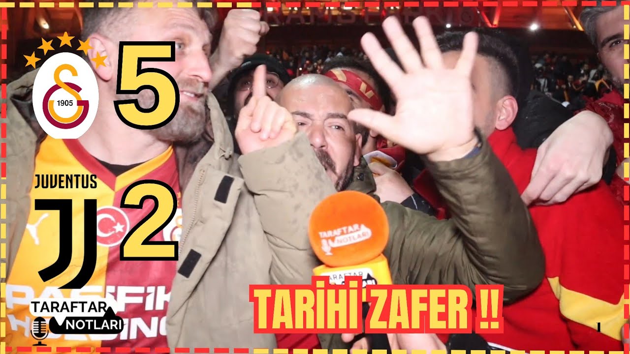 TARİHİ ZAFER !! Galatasaray 5-2  Juventus Ma&ccedil; Sonu Taraftar &Ccedil;ILDIRDI