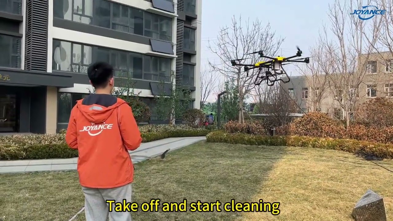 100m high pressure windows cleaning drone building washing drone solar panel/tower cleaning drone