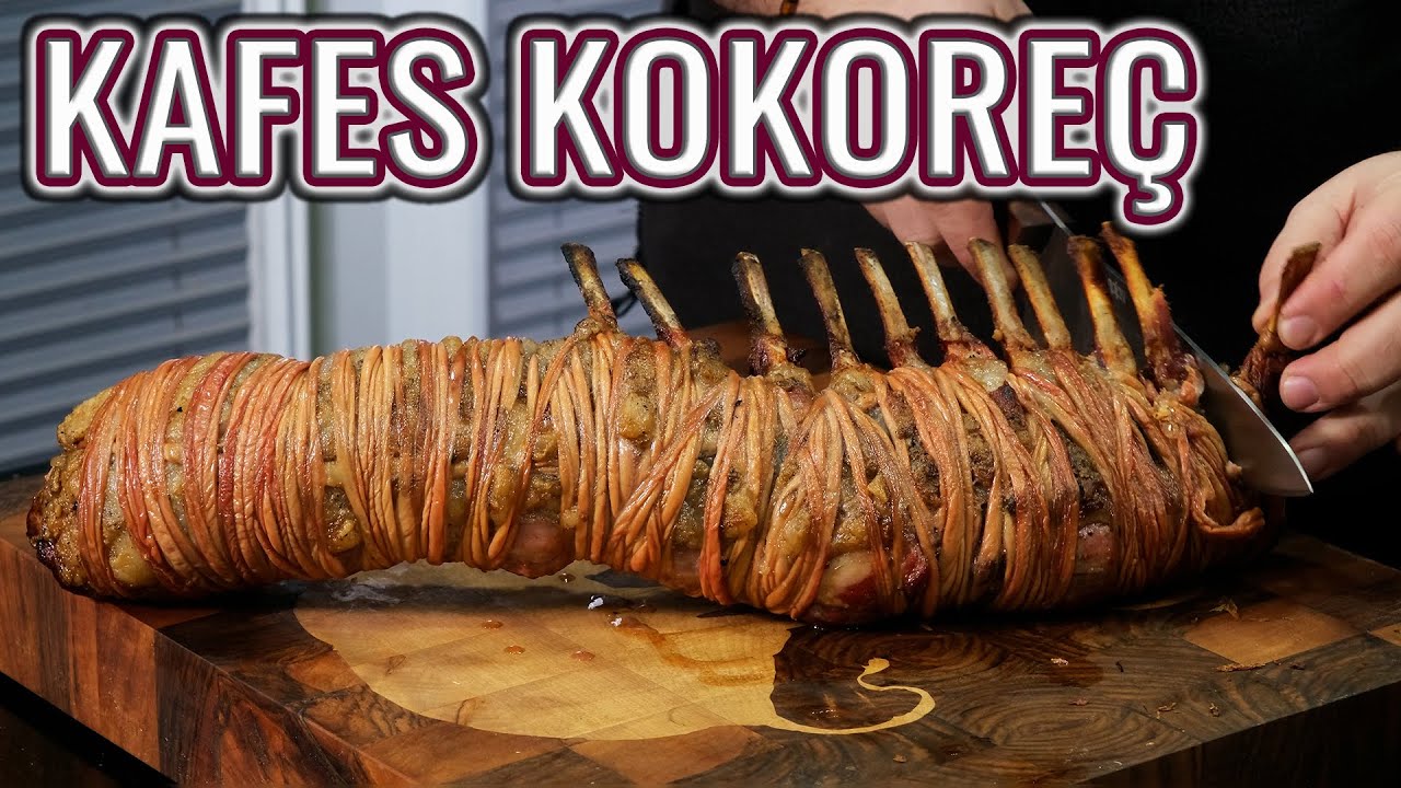 İ&Ccedil;İ KUZU KAFES, DIŞI KOKORE&Ccedil;! B&Ouml;YLESİ G&Ouml;R&Uuml;LMEDİ !! (Mangalda Kuzu Kafes Kokore&ccedil; Tarifi )