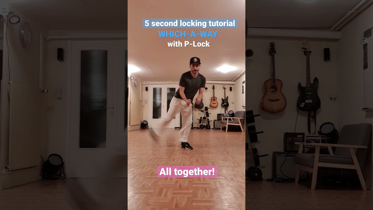 5 Second Locking 🕺🏼Dance🕺🏼 Lesson with P-Lock #shorts
