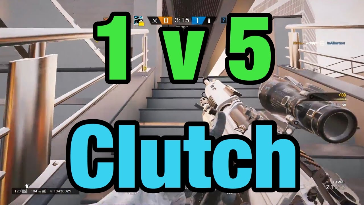 1v5 Clutch w/ Buck's DMR - Rainbow Six Siege