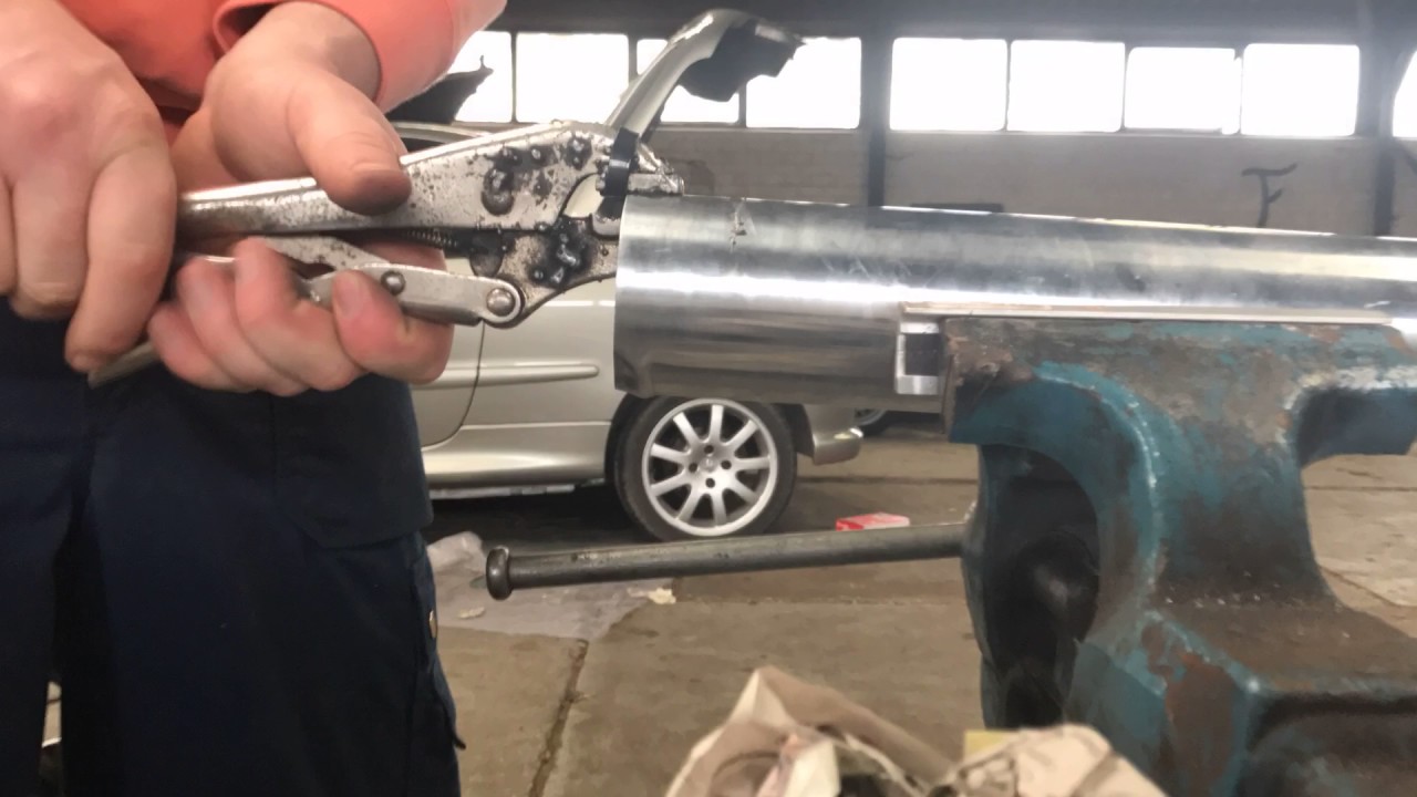 Poor man's intercooler pipe bead roller