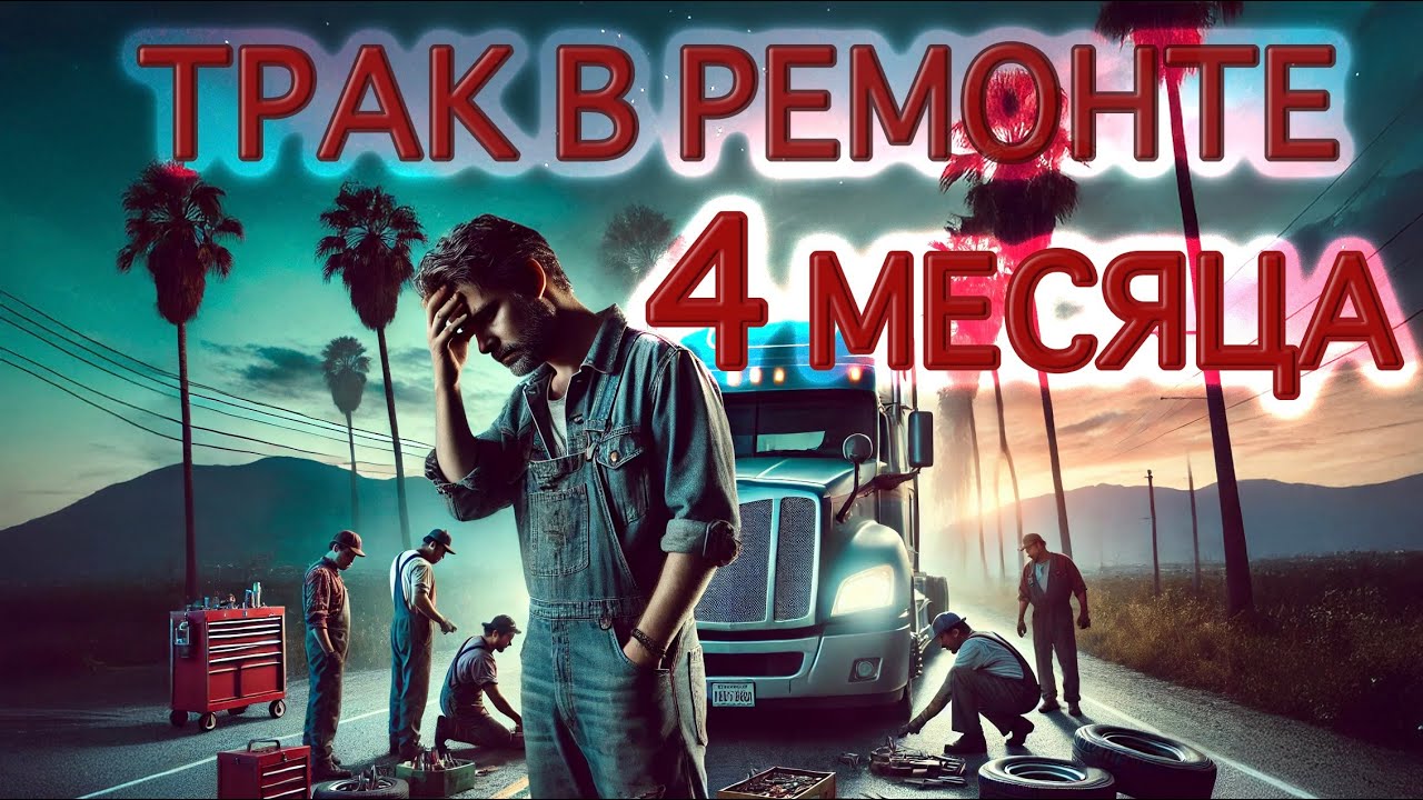 Купил  поломанный трак под ремонт. Ремонт на СТО в США.
