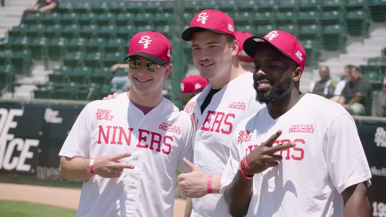 Jake Brendel BOMB: Watch 49ers play SJPD in charity kickball