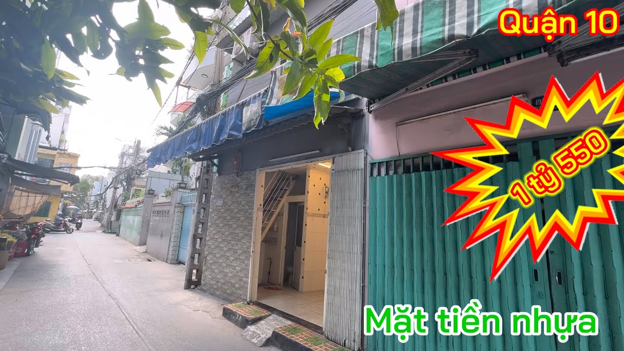 Quận 10 chỉ 1 tỷ 550 Mặt tiền kinh doanh chợ Hoà Hưng - Hồ Bá Kiện #0822393939 #0922393939