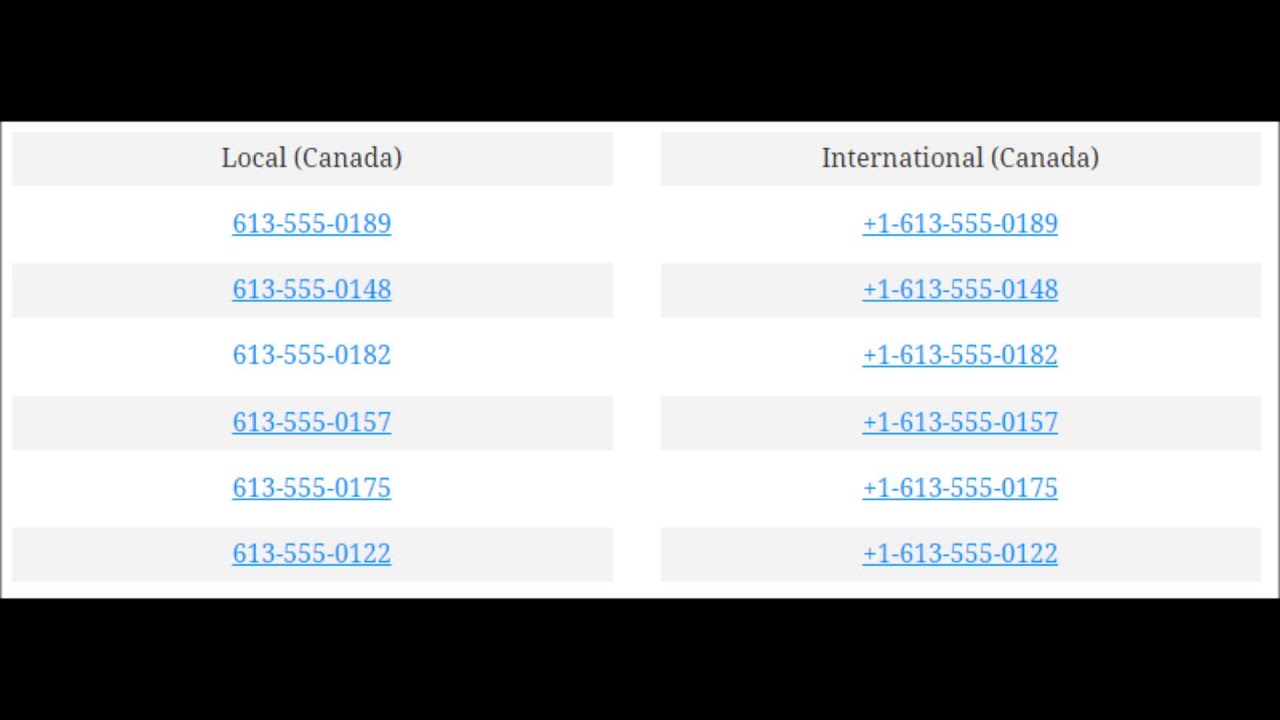 Generate Fake Canadian (Canada) Telephone Numbers For Free!