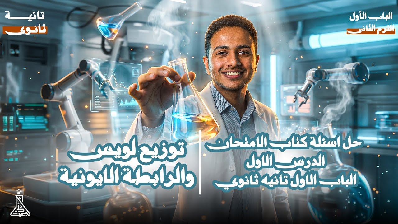 حل الدرس الاول- الباب الاول - كتاب الامتحان كيمياء تانيه ثانوي - الترم التاني - ٢٠٢٦ 