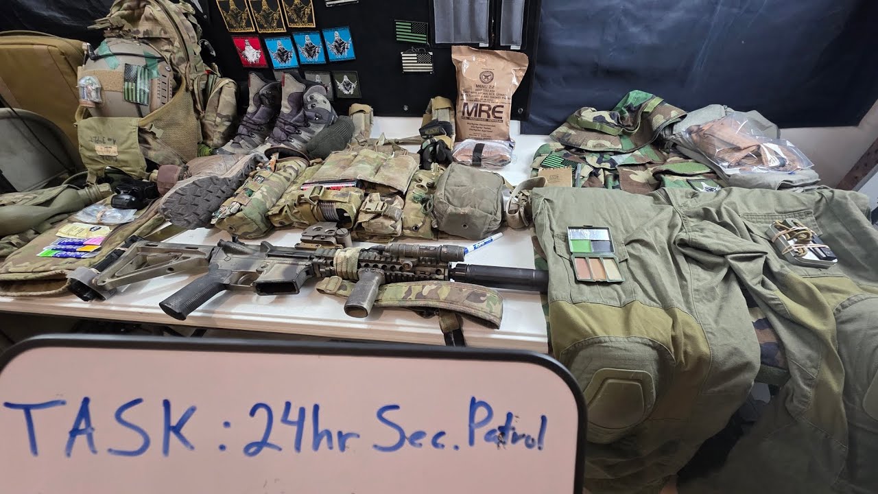 What would I take on a 24hr Patrol in a Post collapse United States?