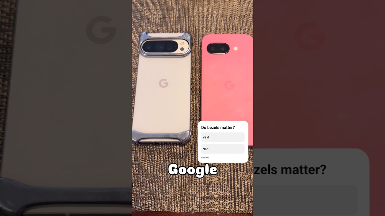 do BEZELS matter? Google Pixel 9 Pro VS Pixel 9a