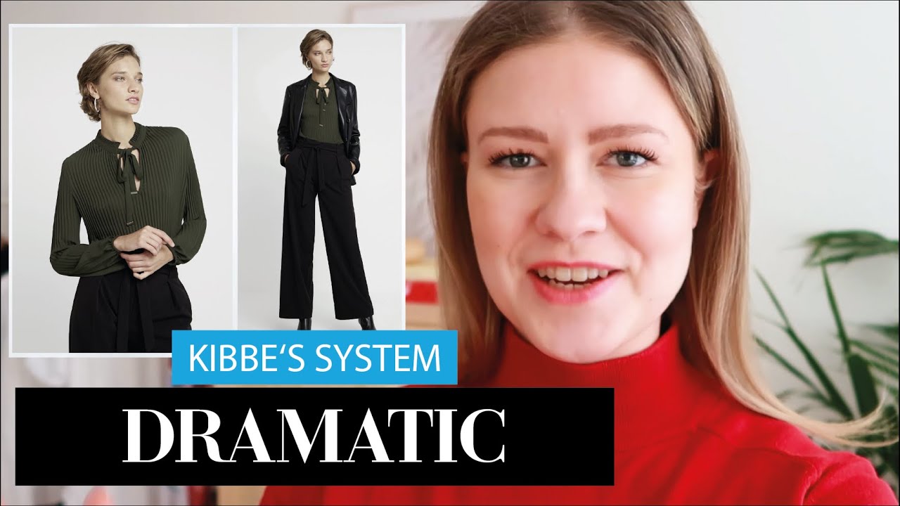 DRAMATIC Kibbe - Welche Kleidung? Beispiele für Jacken, Hosen, Röcke, Blusen, Pullis & Kleider!