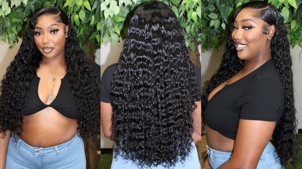 Installing A Wig Fresh Out The Box 😱 | Pre Plucked HD Lace Loose Deep Wave Wig ft. Wiggins Hair 🔥