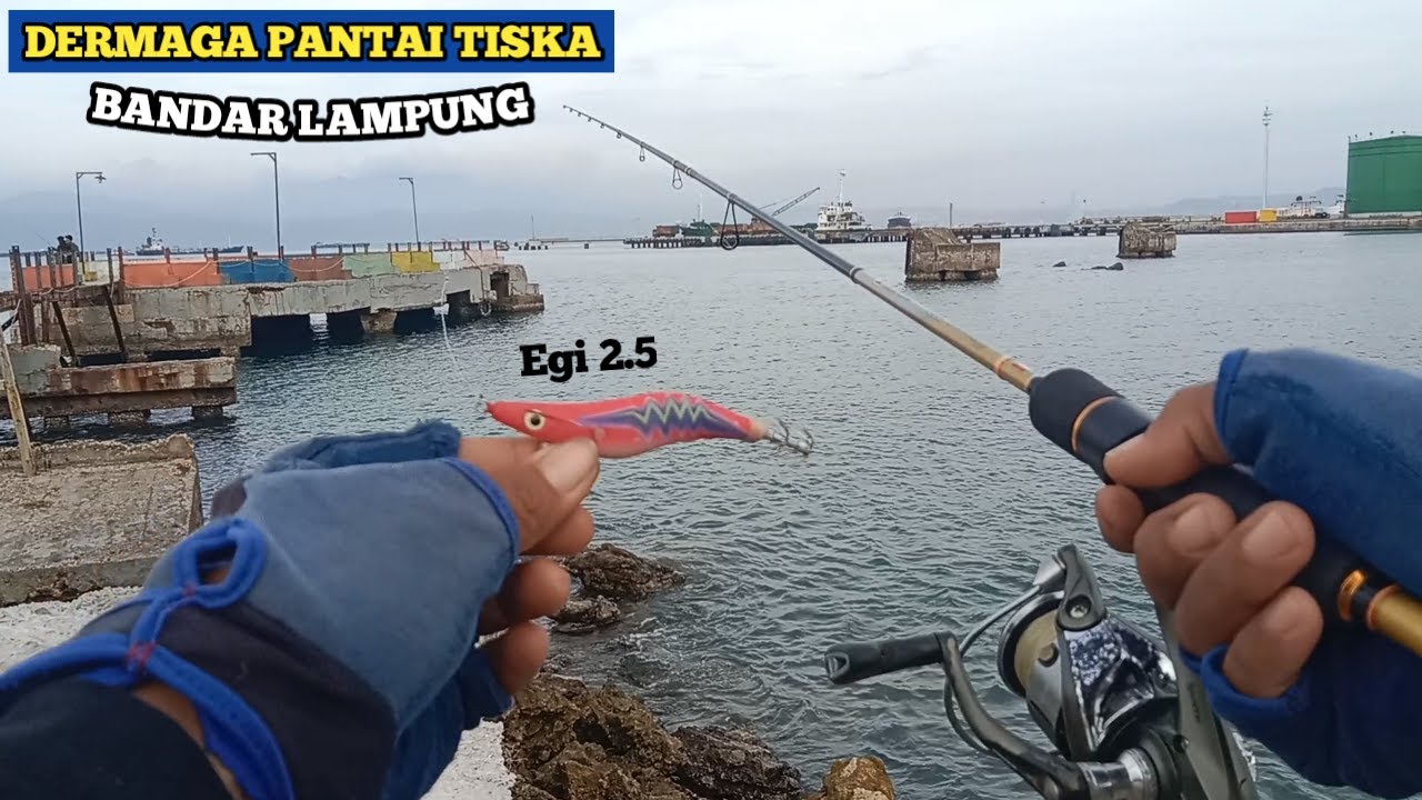 mancing cumi di dermaga pagi hari !!! DERMAGA PANTAI TISKA BANDAR LAMPUNG