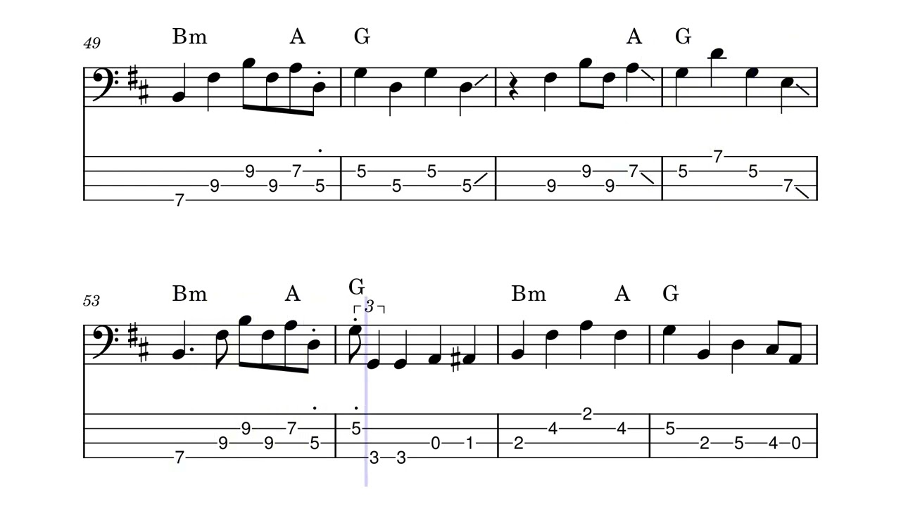 All Along The Watchtower - Gov't Mule with Brandford Marsalis - Bass Tabs with Bass Transcription