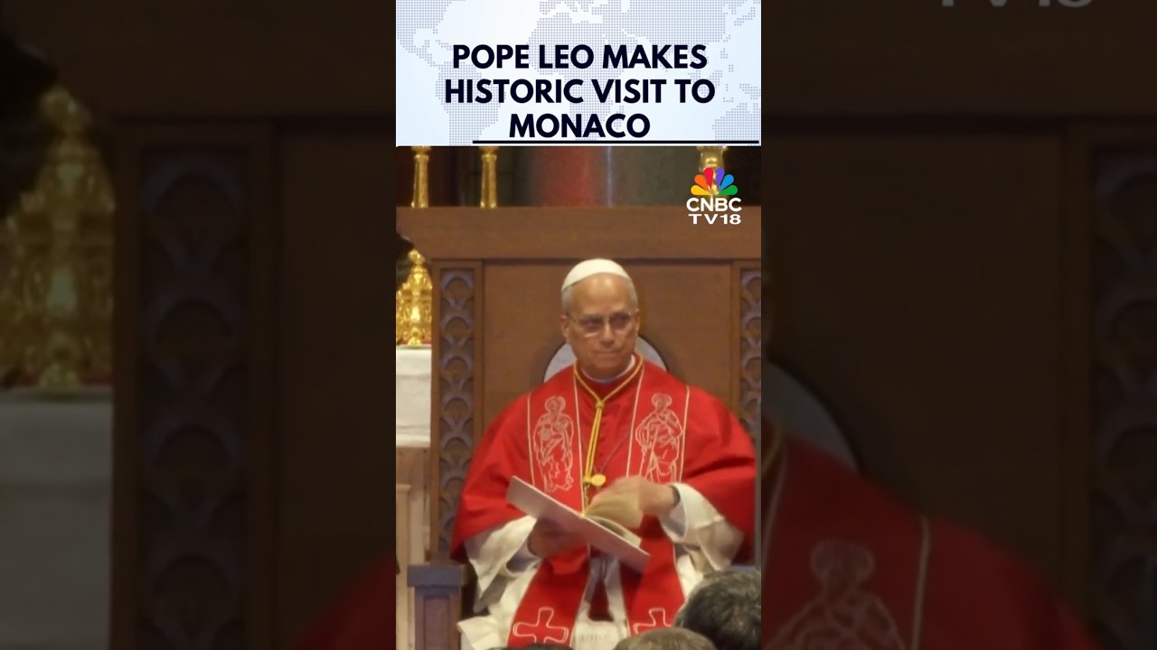Pope Leo Makes Historic Visit To Tiny Catholic State of Monaco | Vatican News | N18G