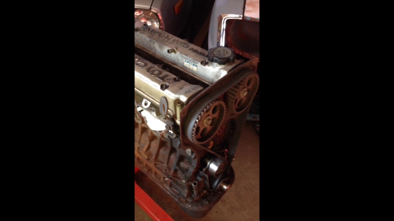 AW11 MR2 Motor in 1985 Toyota Corolla AE86