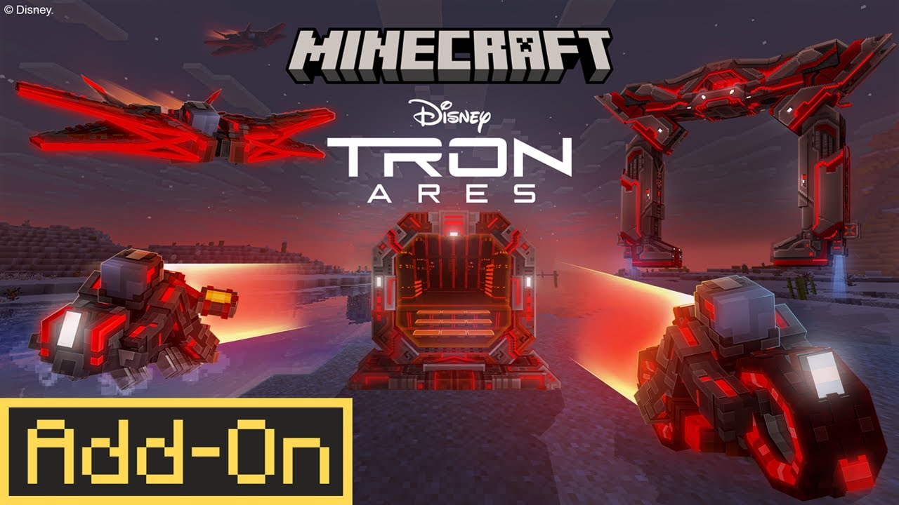 Обзор дополнения TRON для Minecraft Bedrock Edition