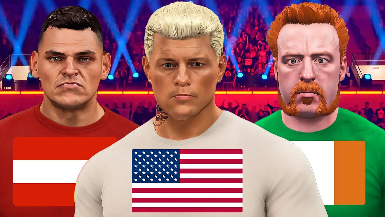 WWE 2K25 Royal Rumble But Every Wrestler Is From A Different Country!