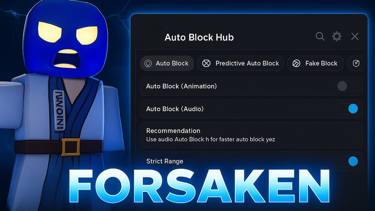 🔥 NEW Auto Block Hub Script for Forsaken | Overpowered Roblox Combat Script (2025) 🔥