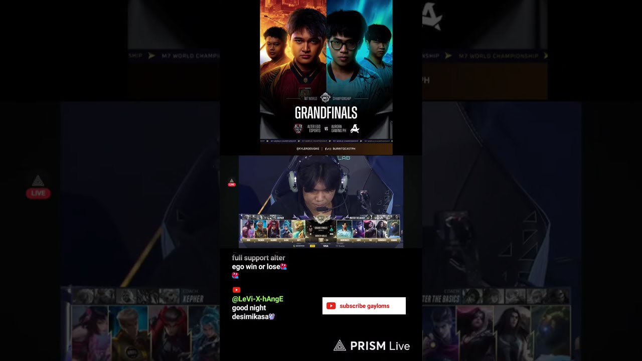 “Live now: MLBB M7 Grand Final 🔴 Don’t blink.” who will win ?
