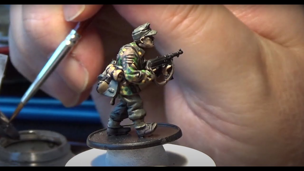 Bolt Action - Painting the WWII 1944 Waffen SS -  Chris Creature Crafter Projects #12