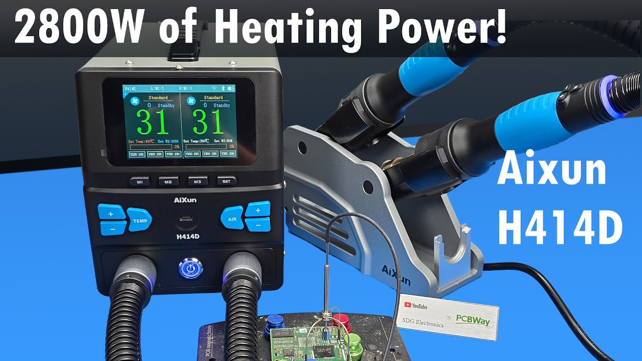SDG #369 Aixun H414D Double Hot Air System - 2800W Total