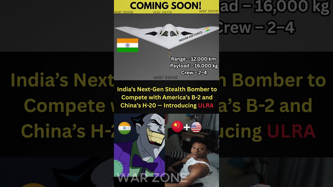India&rsquo;s ULRA Stealth Bomber &ndash; Comparison with B-2 Spirit & H-20