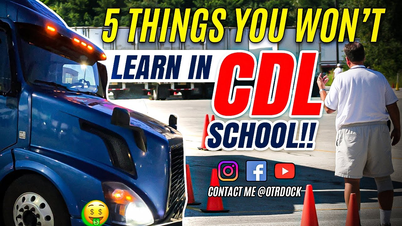 5 Things You Won’t Learn In CDL SCHOOL‼️(part 1) #trucking #cdl #otr