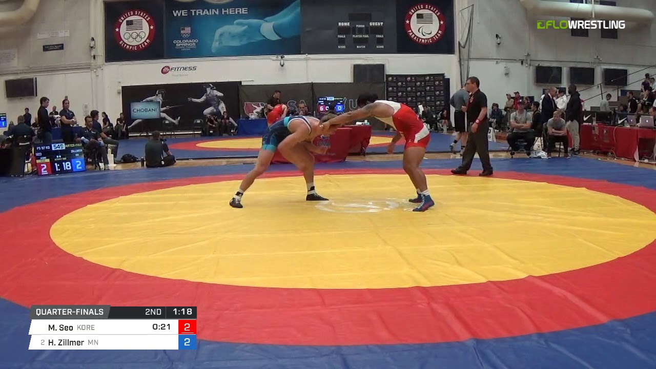 Men's Freestyle 97 Quarter-Finals - Min Won Seo (Kore) vs. Hayden Zillmer (MN)