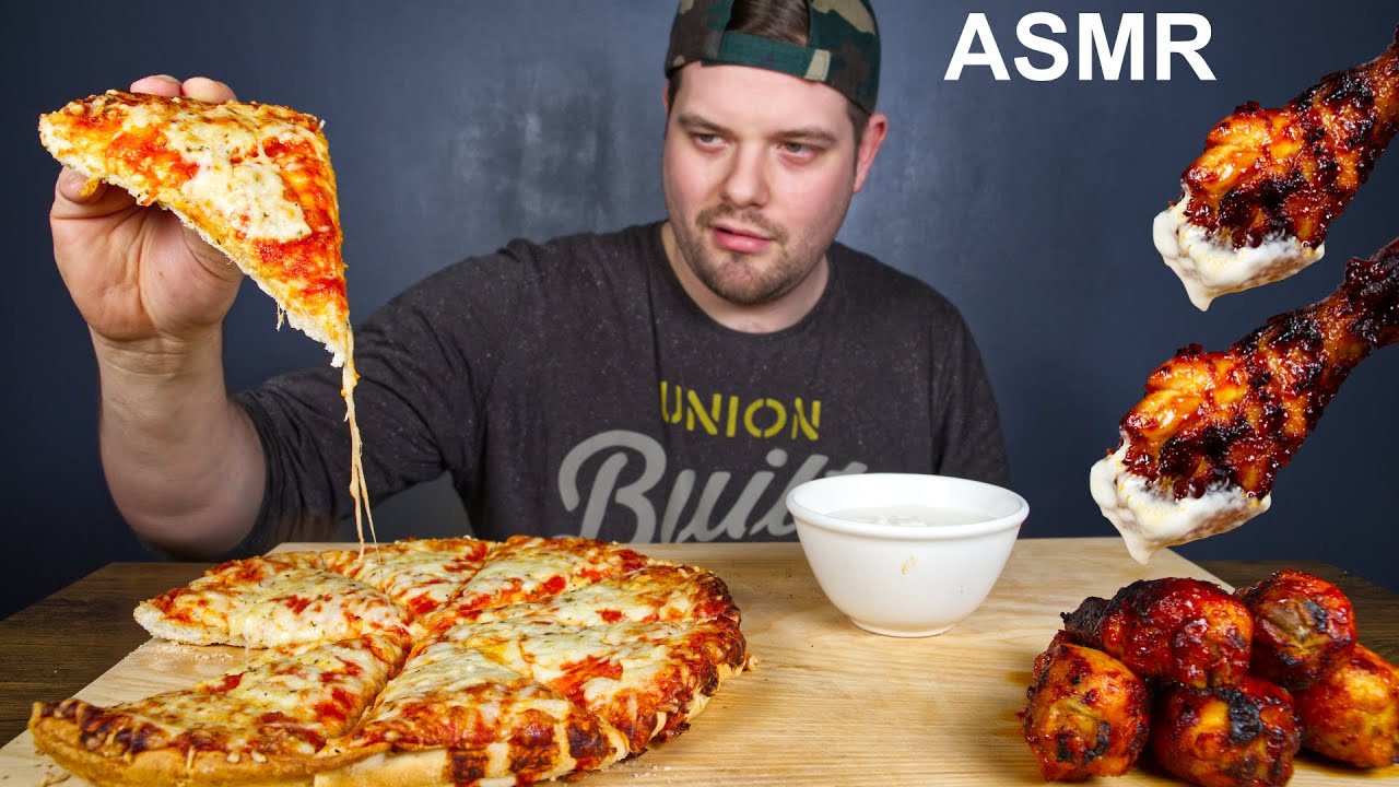 ASMR PIZZA AND WINGS | DAVE KAY ASMR
