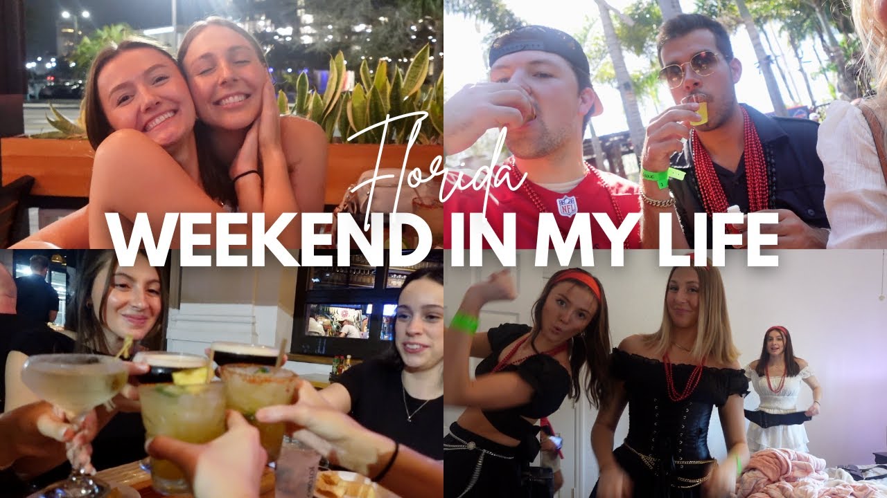 weekend vlog: visiting florida, gasparilla & college besties reunion