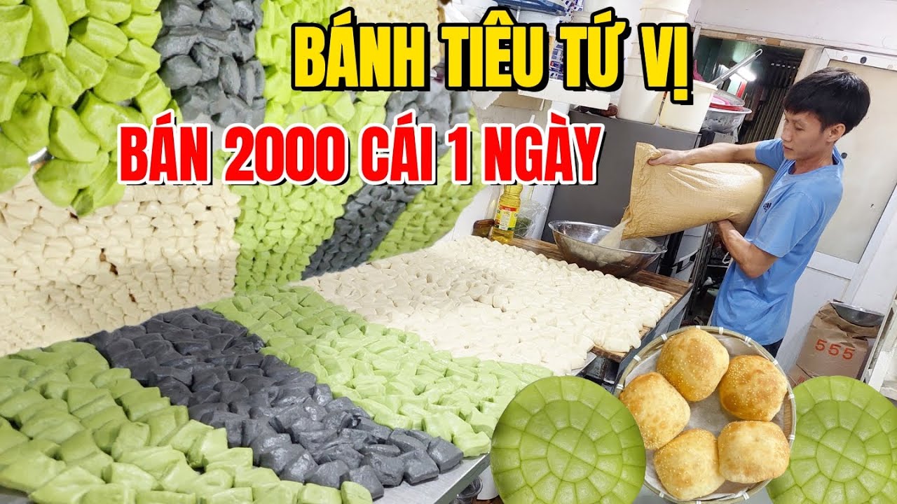 Tiết Lộ Quy Trình Làm Bánh Tiêu Tứ Vị Cực Công Phu Và Hiện Đại Kiếm Tiền Triệu Mỗi Ngày Hiếm Có Ở SG