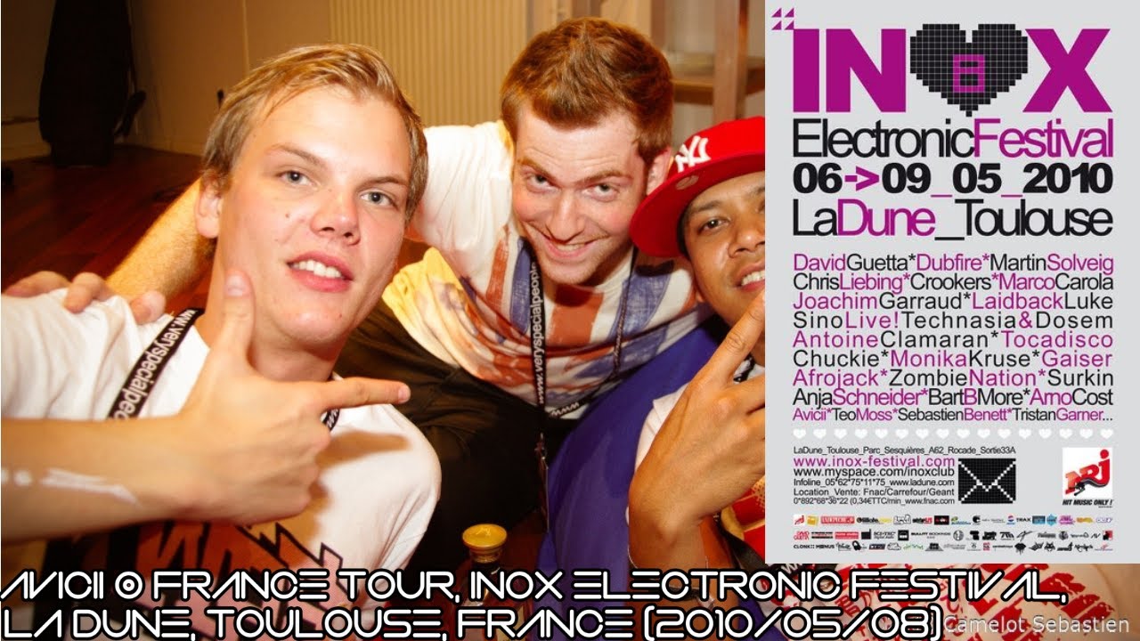 Avicii @ France Tour, INOX Electronic Festival, La Dune, Toulouse, France (2010/05/08)