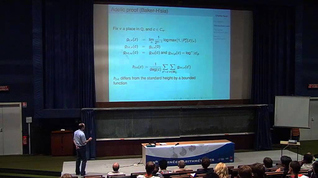Charles Favre - Application to complex dynamics of the equidistribution of points of small heights
