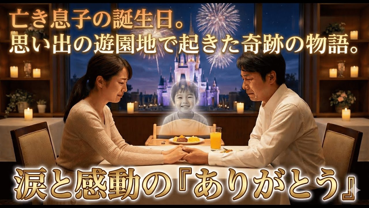 亡き息子の誕生日。思い出の遊園地で起きた奇跡の物語。感動と涙の「ありがとう」