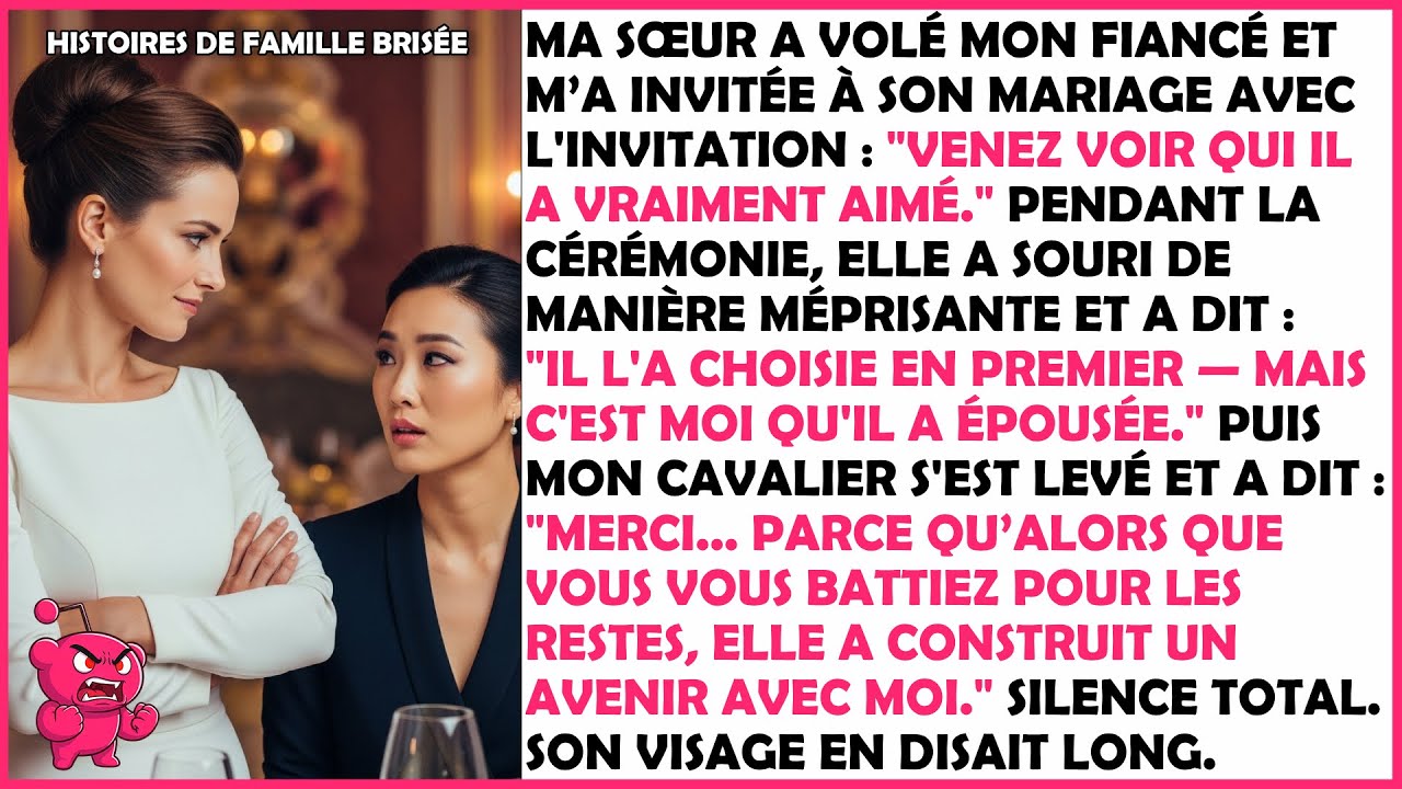 Ma sœur a volé mon fiancé — puis mon cavalier a pris la parole à son mariage...