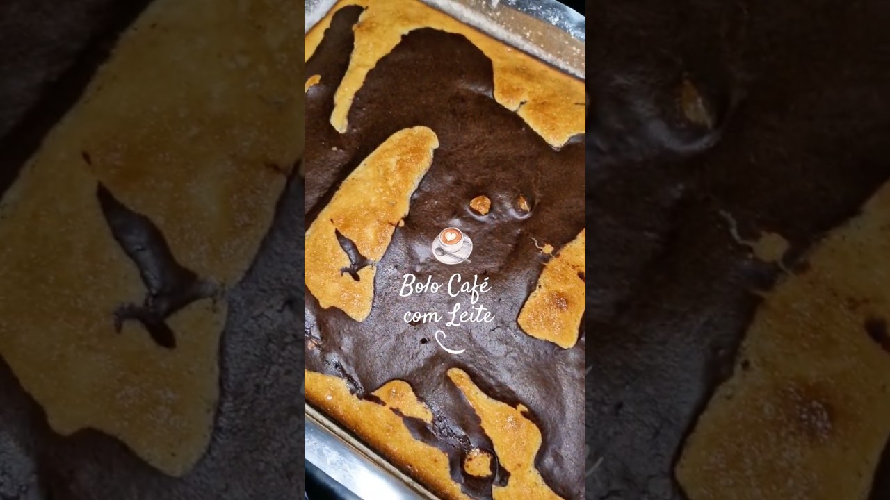 Aprenda fazer bolo mesclado caf&eacute; com leite f&aacute;cil e r&aacute;pido  #receitafacies #bolo