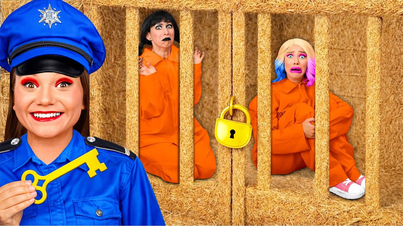 Побег из Картонной Тюрьмы с Уэнсдей Аддамс | Смешные Челленджи GoFun Challenge